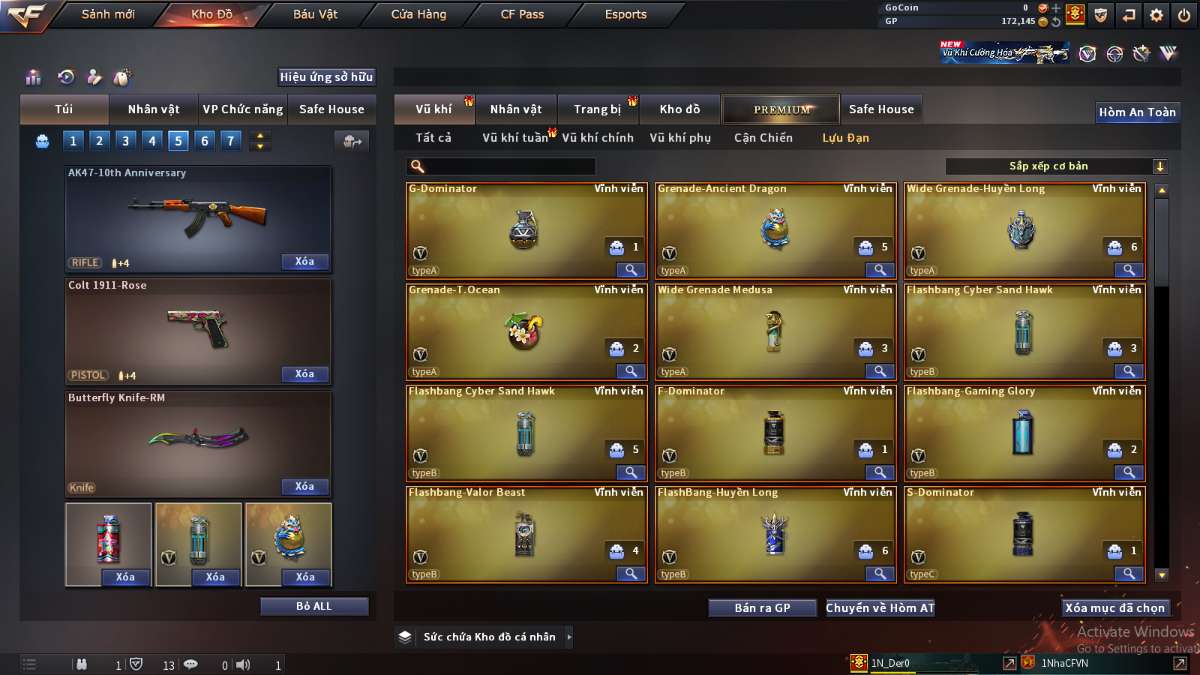 shop acc cf uy tin gia re